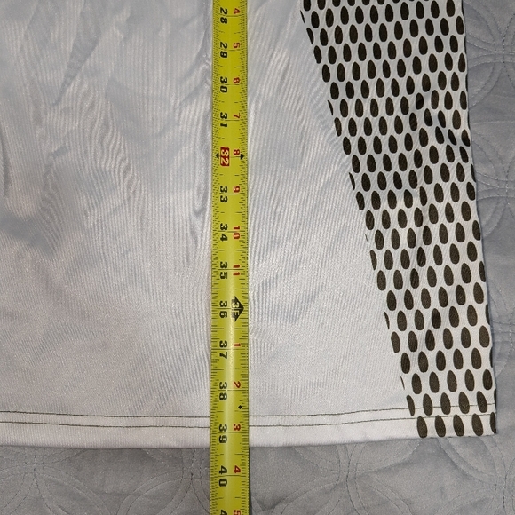 Green and White Patterned Women's Dress - Picture 9 of 10